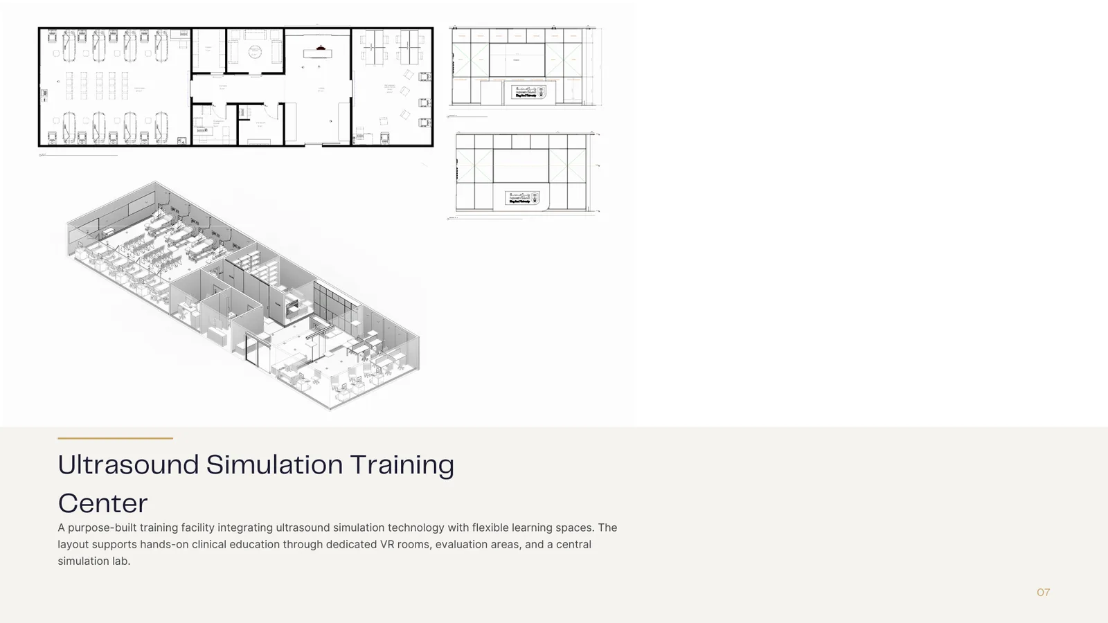 Ultrasound Simulation Center portfolio spread