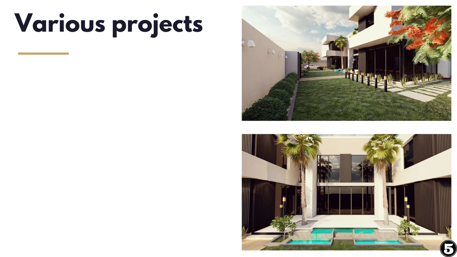Selected Projects portfolio spread
