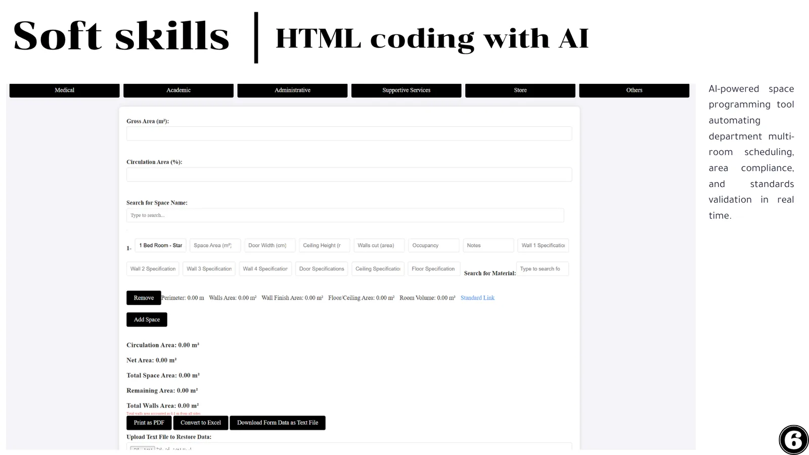 AI Space Programming portfolio spread